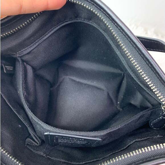 COACH Black and Gray Signature Jacquard Canvas Crossbody - Picture 10 of 13